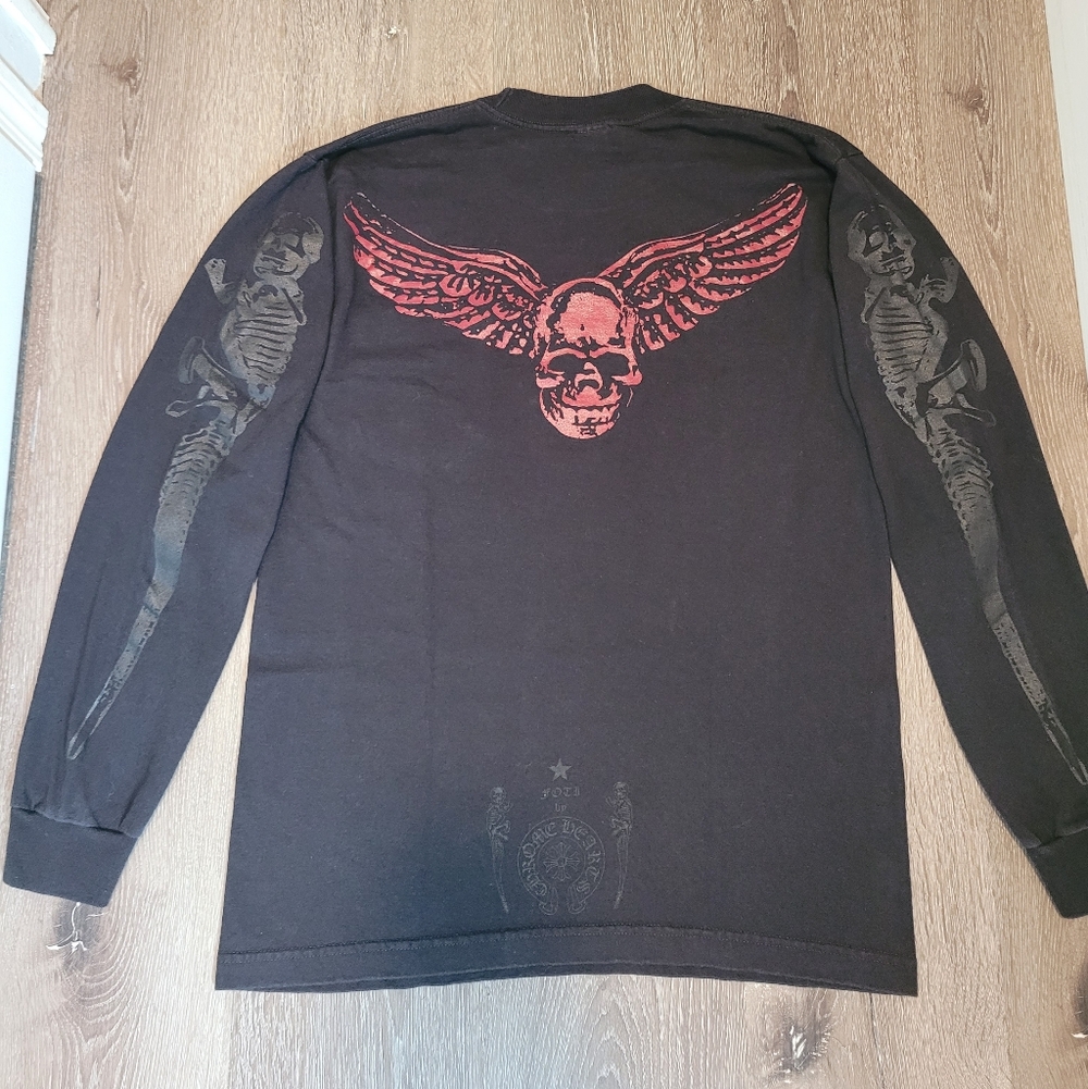 Chrome Hearts X Foti Skull Mens Medium Longsleeve